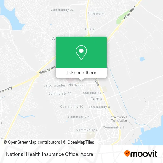 National Health Insurance Office map