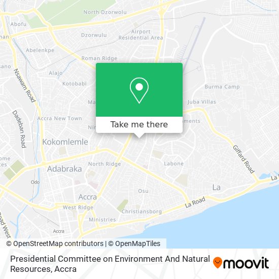 Presidential Committee on Environment And Natural Resources map