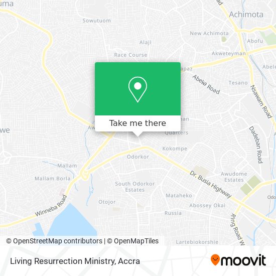 Living Resurrection Ministry map