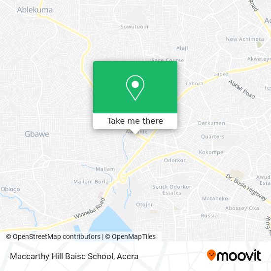 Maccarthy Hill Baisc School map