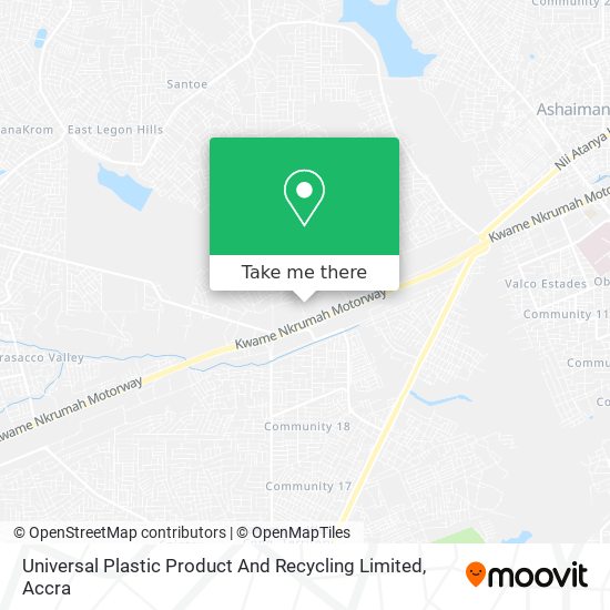 Universal Plastic Product And Recycling Limited map