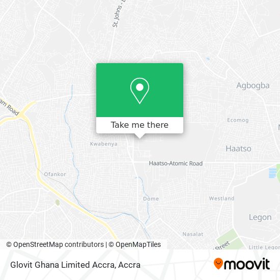 Glovit Ghana Limited Accra map
