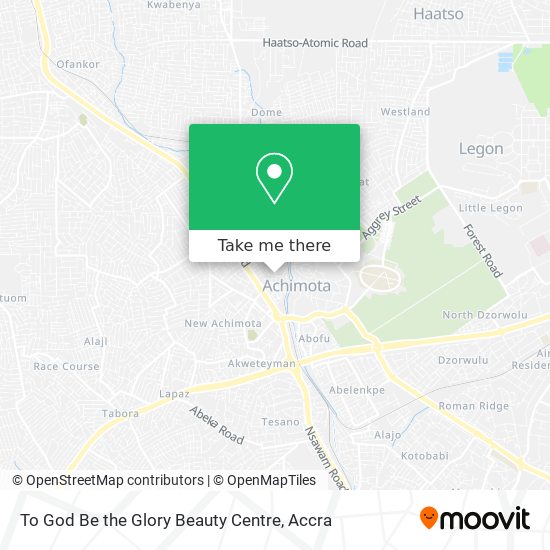 To God Be the Glory Beauty Centre map
