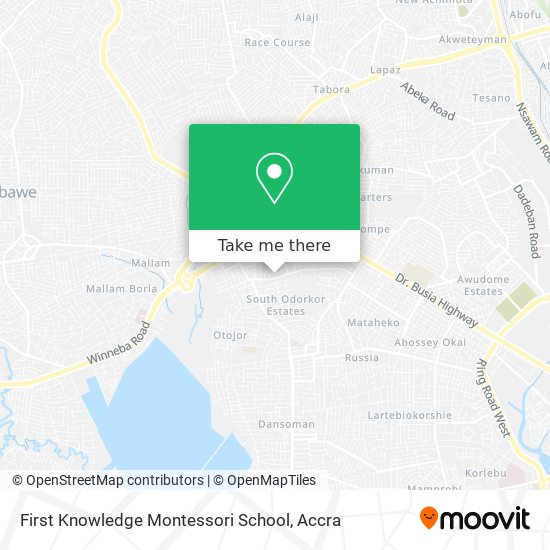 First Knowledge Montessori School map