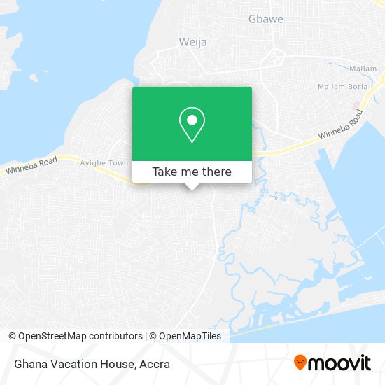Ghana Vacation House map