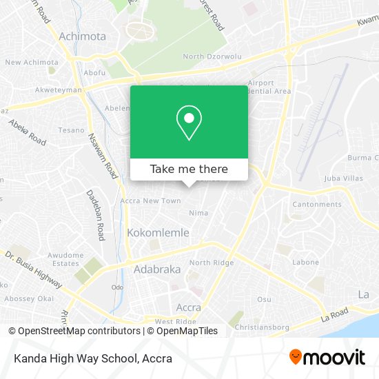 Kanda High Way School map