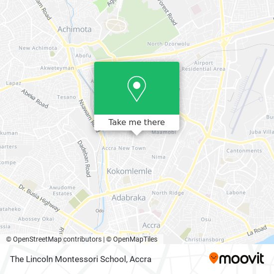The Lincoln Montessori School map