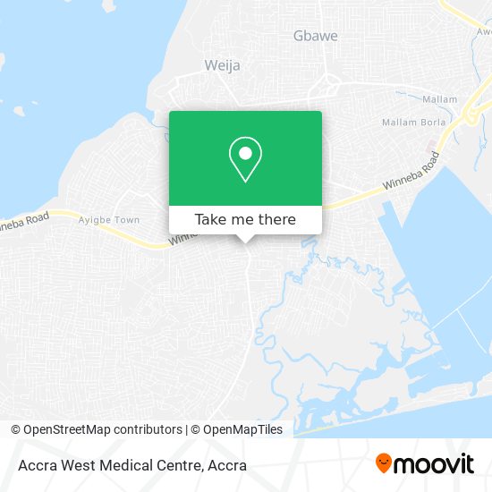 Accra West Medical Centre map