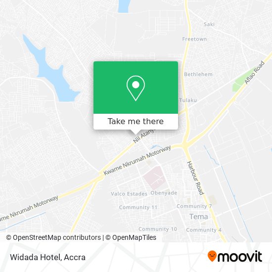 Widada Hotel map