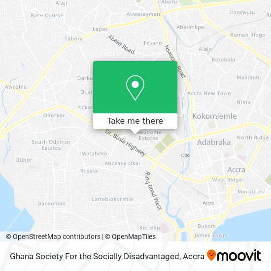Ghana Society For the Socially Disadvantaged map