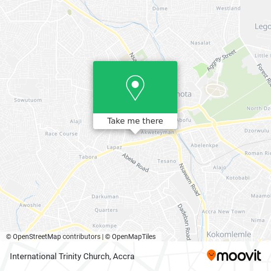 International Trinity Church map