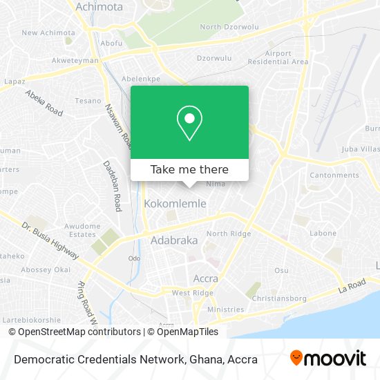 Democratic Credentials Network, Ghana map
