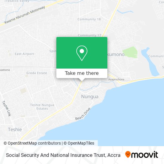 Social Security And National Insurance Trust map