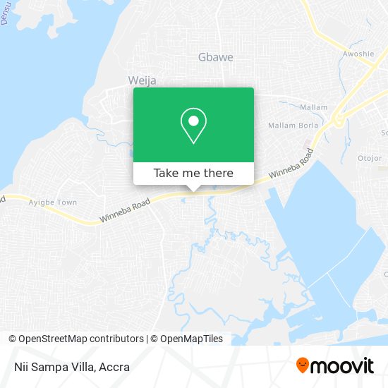 Nii Sampa Villa map