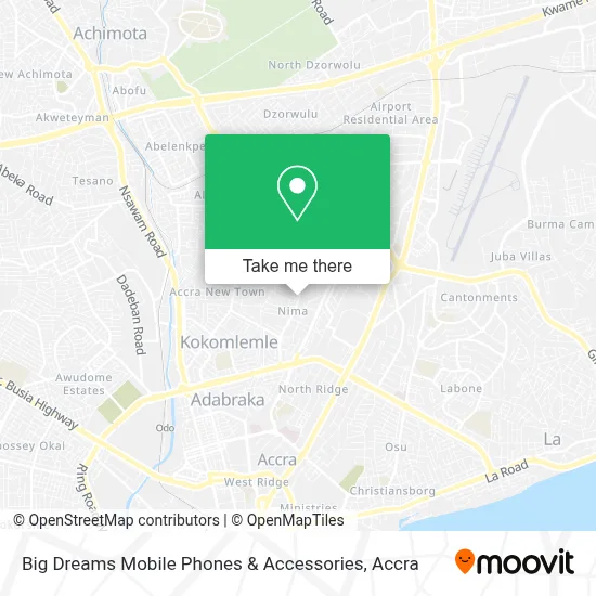 Big Dreams Mobile Phones & Accessories map