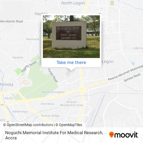 Noguchi Memorial Institute For Medical Research map
