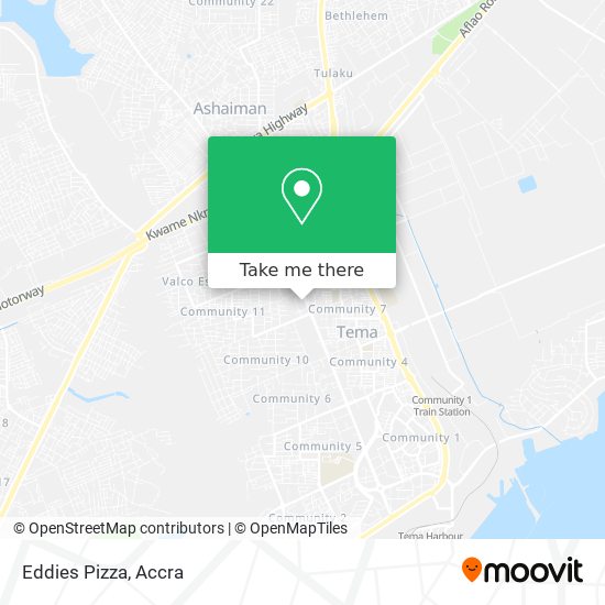 Eddies Pizza map