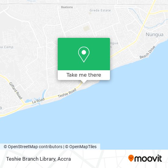 Teshie Branch Library map
