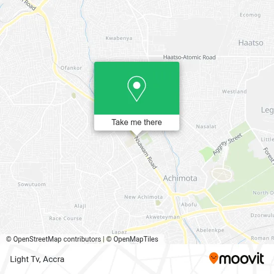 Light Tv map