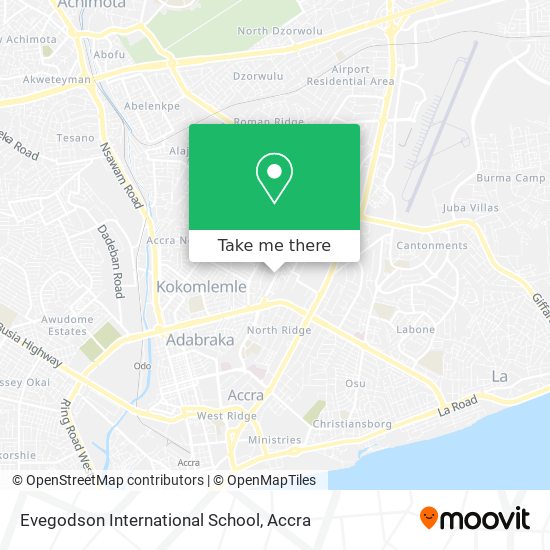 Evegodson International School map