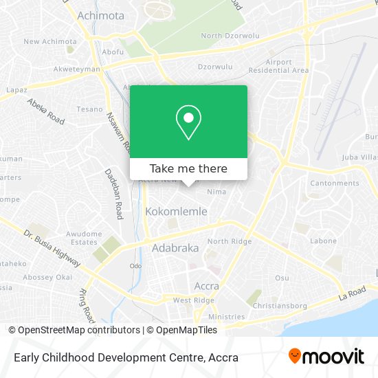 Early Childhood Development Centre map