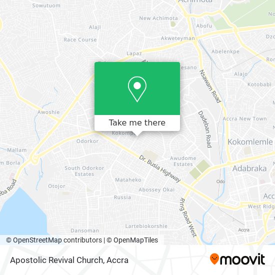 Apostolic Revival Church map