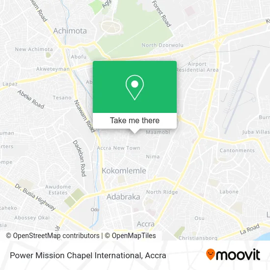 Power Mission Chapel International map