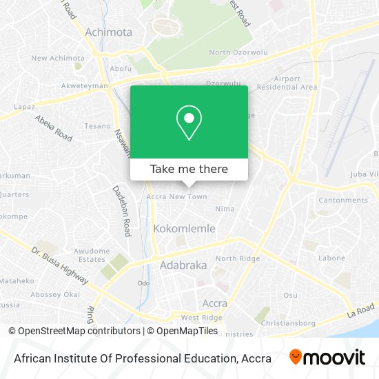 African Institute Of Professional Education map