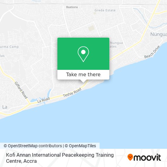 Kofi Annan International Peacekeeping Training Centre map
