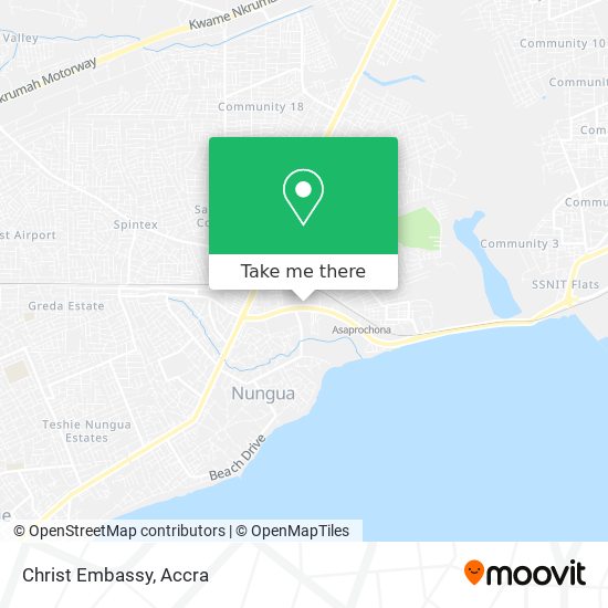 Christ Embassy map