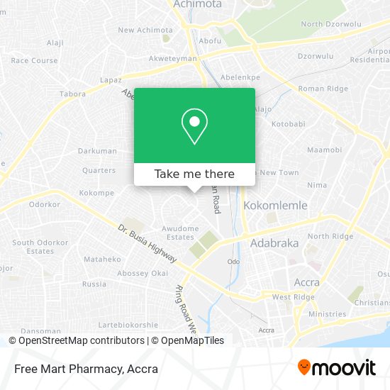 Free Mart Pharmacy map