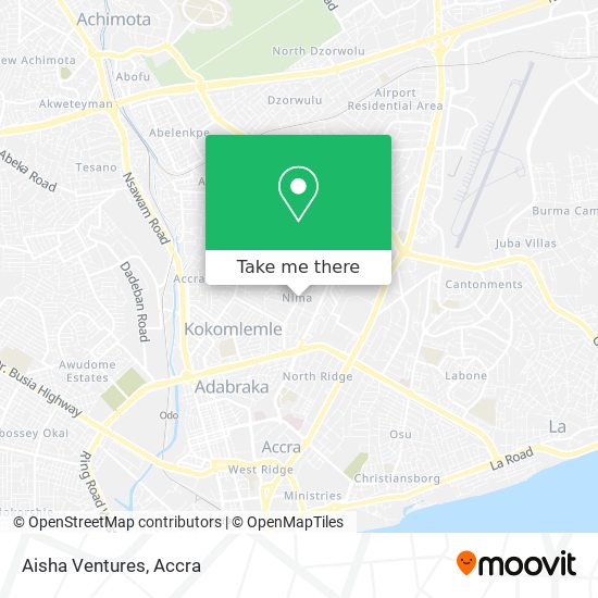 Aisha Ventures map