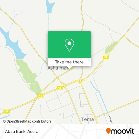 Absa Bank map