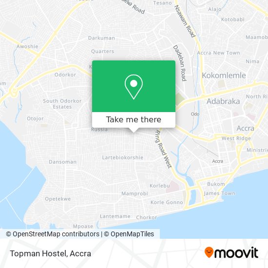 Topman Hostel map