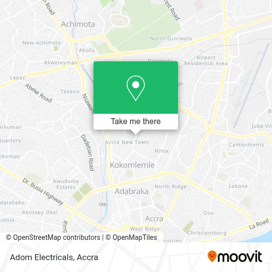 Adom Electricals map