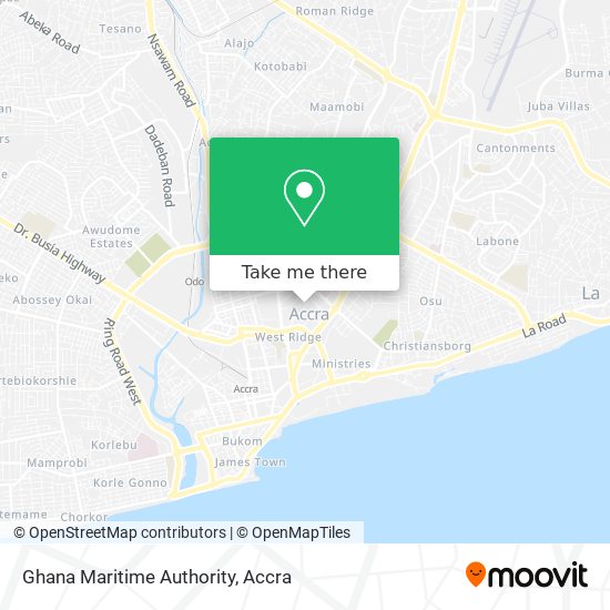 Ghana Maritime Authority map