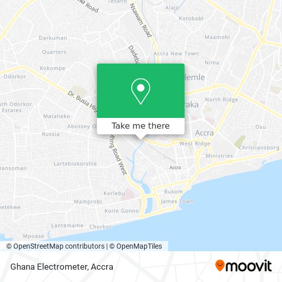 Ghana Electrometer map