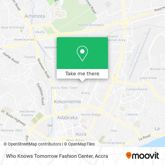 Who Knows Tomorrow Fashion Center map