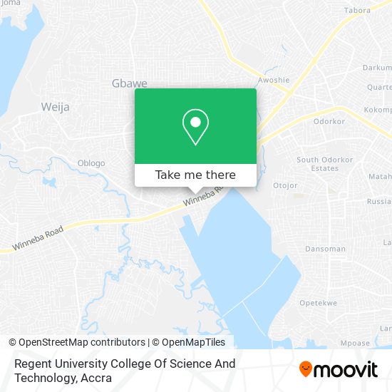 Regent University College Of Science And Technology map