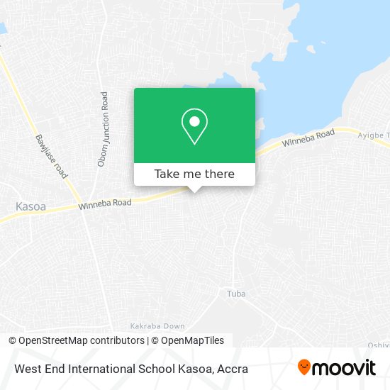 West End International School Kasoa map