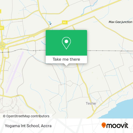 Yogama Int School map