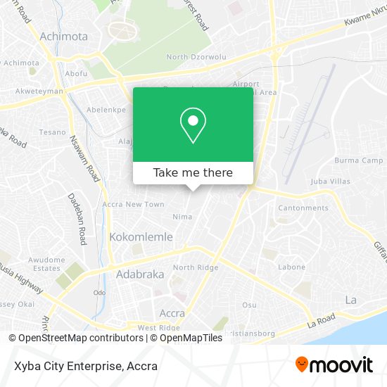 Xyba City Enterprise map