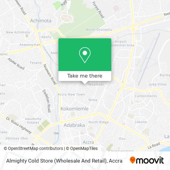 Almighty Cold Store (Wholesale And Retail) map