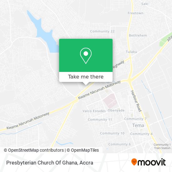 Presbyterian Church Of Ghana map