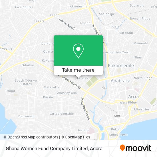 Ghana Women Fund Company Limited map