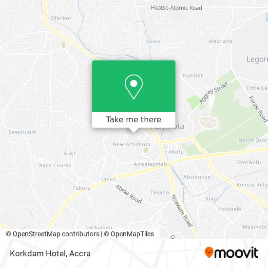Korkdam Hotel map