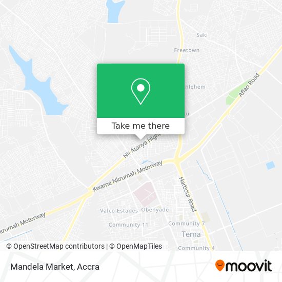 Mandela Market map