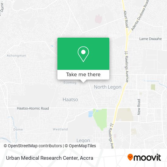 Urban Medical Research Center map