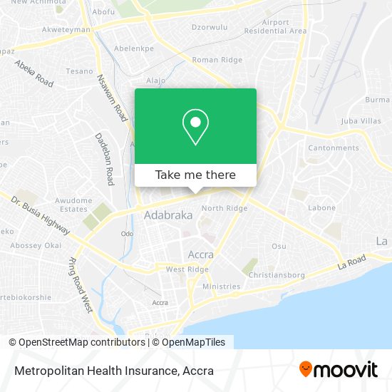 Metropolitan Health Insurance map
