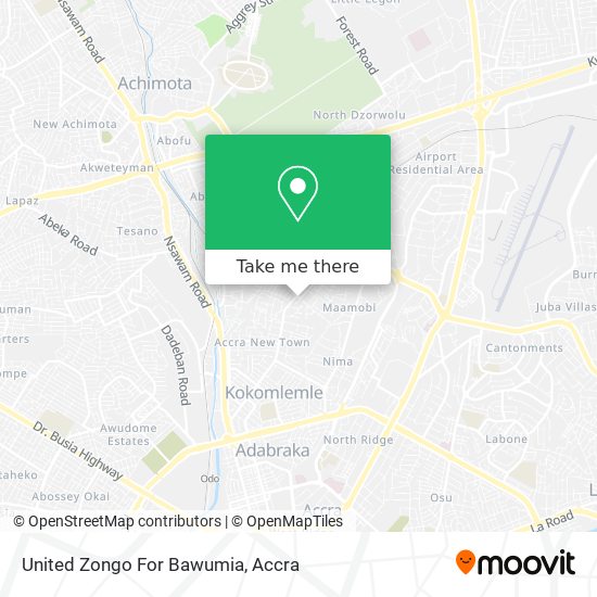 United Zongo For Bawumia map